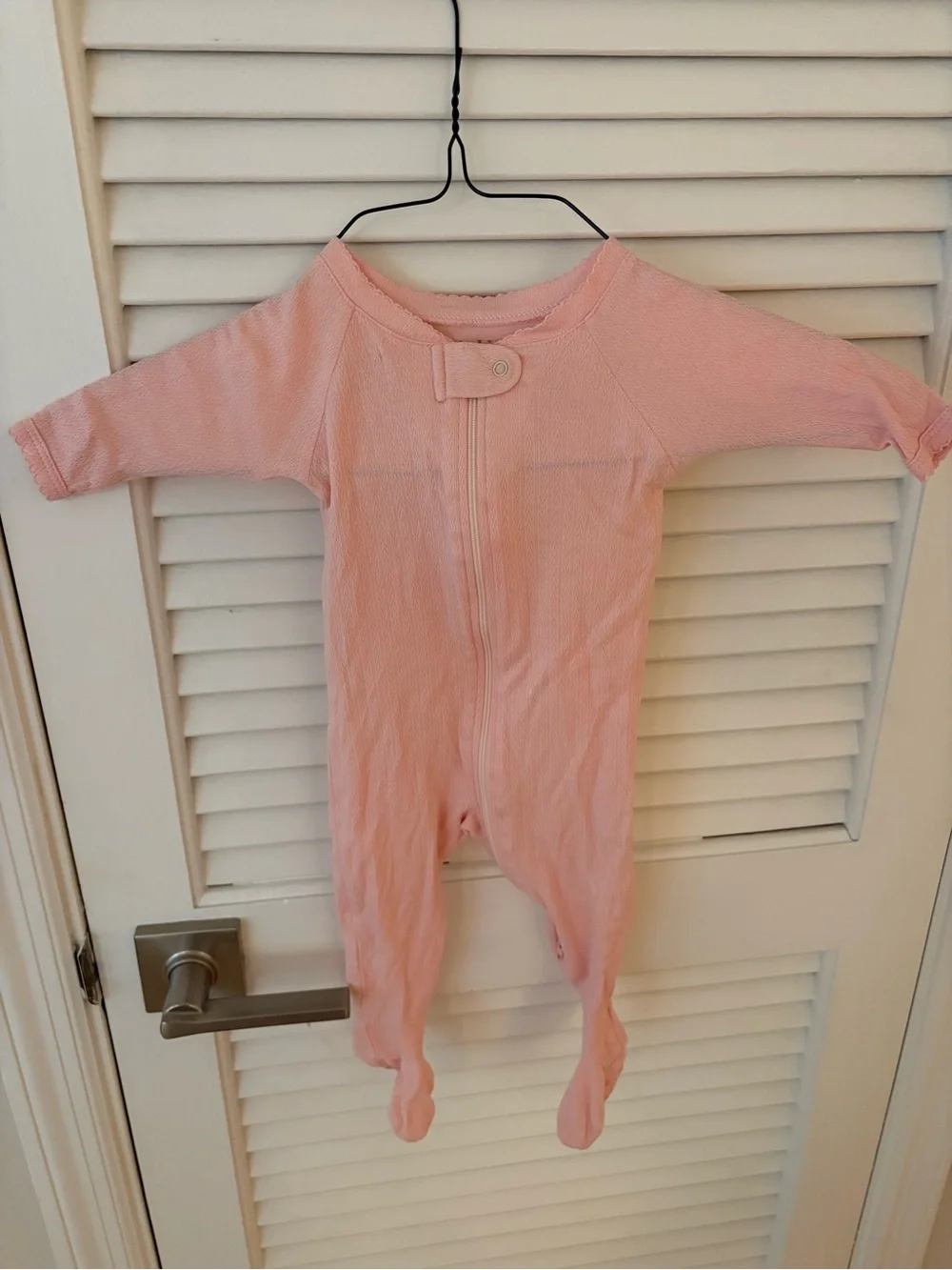 LAKE pajamas Pink Baby Footed Zipper One-Piece